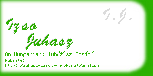 izso juhasz business card